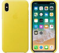Originale/Ufficiale Apple IPHONE X Pelle Custodia / Cover - Molla Giallo - Nuovo