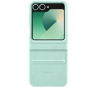 Originale/Ufficiale Samsung Galaxy Z Flip6 Similpelle Kindsuit Case Verde Menta