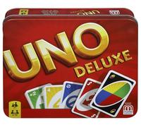 Originale Uno Deluxe Gioco di Carte Gioco IN Scatola Regalo Metallbox