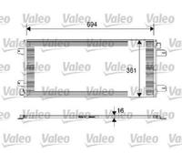 Originale VALEO Condensatore Aria Condizionata 817689 per Opel Renault