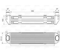 Originale VALEO Intercooler 818359 per Land Rover