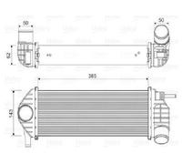 Originale VALEO Intercooler 818584 per Renault
