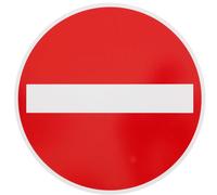 Originale Verkehrszeichen N.267 Divieto Il Unità Segnale Stradale Scudo Ronde