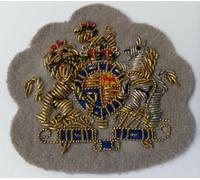 Originale Vintage Militare Inglese Disastro Abito WO1 Stemma Braid Toppa ASPS86