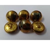 Originale Vintage Militare Inglese Problema Tinta Unita Dorato Domed Cerimoniale