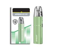 Originale VOO-"POO Argus G3 Mini Kit integrato da 1350 mAh [5-30 W] Uscita massima + con cartuccia Argus Top Fill V2 da 3 ml Pod vuoto 0,7 ohm-Senza nicotina, senza liquido