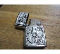 Originale Zippo Emblema Accendino R.i.p. Skull Flame più Leggero Antivento Rip