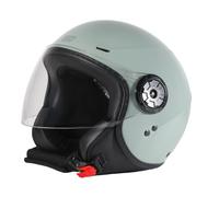 ORIGINE Casco Jet Moto ECE 22.06 Scooter Leggero con Visiera Lunga | Design leggero e compatto con visiera trasparente lunga, ideale per gli spostamenti urbani e l'uso quotidiano.