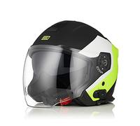 ORIGINE Casco Moto Jet Bluetooth Omologato ECE con Doppia Visiera
