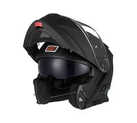ORIGINE Casco Moto Modulare Bluetooth Omologato ECE Voice Dial Casco Moto Chiamata Vivavoce (SOLID MATT BLACK,XS)