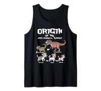 Origine di Jack Russells Terrier Evolution History Amante dei cani Canotta