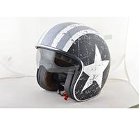 CASCO HELMET HELM CAPACETE JET ORIGINE SPRINT REBEL STAR GREY TAGLIA S