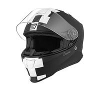 ORIGINE On Road Casco Integrale Casco Moto con Ventilazione ECE (CONTEST MATT WHITE BLACK,M)