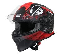 ORIGINE On Road Casco Integrale Casco Moto con Ventilazione ECE (FIGHTER MATT FLUO RED BLACK,L)…