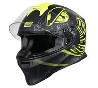 ORIGINE On Road Casco Integrale Casco Moto con Ventilazione ECE (FIGHTER MATT FLUO YELLOW-BLACK,S)…