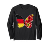 Origine Tedesca Bandiera Germania Farfalla Radici tedesche Maglia a Manica