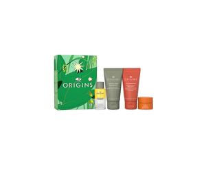 ORIGINS CLEANSE & GLOW ESSENTIALS Il nostro set di elementi essenziali per la cura della pelle più amato 3x30ml / 5ml