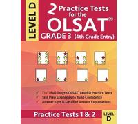 Origins Publica 2 Practice Tests for the OLSAT Grade 3 (4th Grade En (Tascabile)