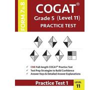 Origins Publications Gifted & Talented COGAT Grade 5 Level 11 Pract (Tascabile)