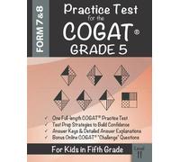 Origins Publications Practice Test for the COGAT Grade 5 Level 11 (Tascabile)