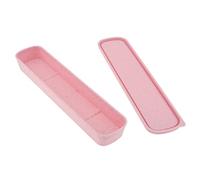 OriGlam 1 scatola portatile per posate, da viaggio, per riporre utensili e posate, 24 x 6 cm, colore: rosa