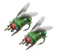 OriGlam 2 Esche per Pesca a Mosca, Realistiche, Resistenti, per Trota