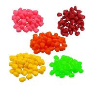 OriGlam 250 esche finte morbide di mais, esche artificiali per la pesca alla carpa, con un piacevole profumo, 5 colori misti per carpe, trote