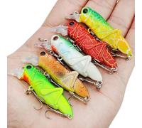 OriGlam 5pcs Esca di Cavalletta, Esca di Cavalletta, Esca di Asta Artificiale, Esca di Acqua Superiore