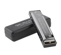 OriGlam Armonica a bocca con 10 fori, 20 melodie, organo blues in chiave di do con custodia per blues folk jazz pop per principianti e adulti regalo