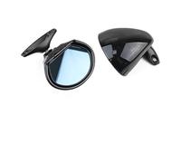 ORIGNL Retrovisore Esterno 2 specchietti per Auto universali Classici per Porte Laterali, specchietti per Auto, Specchio Piano in ABS, Blu antiriflesso, Nero Vintage Auto Specchietto