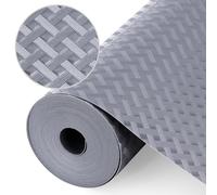 Origuuds Tappetino per Cassetti, Tappetini Non-Adesivo EVA Plastica Rivestimento Cassetti per Cassetto Frigorifero Cucina Ripiani (Grigio/30cm x 300cm)