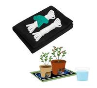 ORIMERC 101 x 127 cm, tappetino per irrigazione e stoppino autoirrigante da 18 m, per inizio semi, piantine, vacanze, irrigazione automatica, serra idroponica, corda per stoppino, opaco
