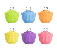 ORIMERC Vaso da parete in resina colorata da appendere alla parete verticale da giardino, da appendere alla finestra, per interni ed esterni, per cucina, balcone, ringhiera, camera da letto, tralicci