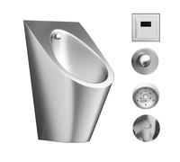 Orinatoi da uomo per centri commercialiAutomatico Fing Antiintasamento Design a prova di schizzi Ideale per hotel e uffici (argento h)