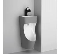 Orinatoi Orinatoio Commerciale A Parete Per Bagno Da Uomo, Antispruzzo Con Lavabo WC Pubblico Per, Deviatore Pipì Integrato Antiodore(Gray)