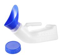 Orinatoi unisex per uomo e donna, portatile, con coperchio e imbuto accessorio, a prova di perdite, per auto, viaggi, anziani e incontinenza, 1 confezione da 1200 ml