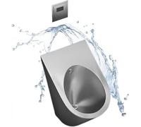 Orinatoio a parete per uomo - Acciaio inossidabile 304 Scarico con sensore intelligente Design compatto per bagni pubblici Igiene ed efficienza nei bagni Ideale per aree ad alto traffico