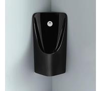 Orinatoio A Parete Per Uomo De Alta EficiOrinatoio Da,Orinatoi Con Scarico For Servizi Igienici Pubblici, Antispruzzo Commerciali Uomini(Black,Wall drainage)