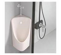 Orinatoio angolare da uomo a parete in ceramica per bagno pubblico orinatoio portatile per prigioni - colore giallo latte.