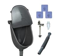 Orinatoio da esterno stile WC da uomo, montaggio a parete, coperchio | Separatore di urina da parete per WC, dormitorio, capannone, cortile, camper, garage, cantiere