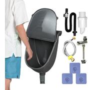 Orinatoio da parete con coperchio,Orinatoio da bagno maschile con coperchio - Deviatore di urina a caccia regolabile con flessibile,Per il dormitorio di campeggio