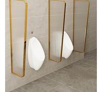 Orinatoio da parete - Divisorio rosa dorato per WC da uomo, protezione e separazione dello spazio, set di 1 pezzo per una maggiore privacy nel WC