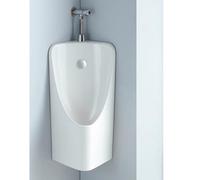 Orinatoio da uomo da parete, design angolare in ceramica bianca e nera, per bagni, scuole, hotel, prigioni, cantieri, soluzione durevole e salvaspazio