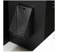 Orinatoio da uomo in acciaio inossidabile 304 ad alta efficienza con sensore intelligente, design a prova di schizzi per uso commerciale in scuole e spazi pubblici, elegante finitura nera