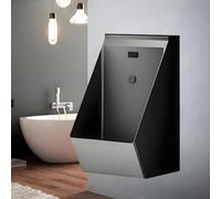 Orinatoio da uomo in acciaio inossidabile 304 con sensore intelligente a filo, uso commerciale e domestico, per karaoke, hotel, bagni pubblici, design elegante nero