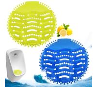 Orinatoio Filtro, 2 Pezzi Schermo Urinal, Filtri per orinatoio con profumo, Orinatoio Tappetino,Deodorante per Orinatoio,Orinatoio Schermo,Orinatoio Paraspruzzi per Bagno Ufficio Toiletti,Stadi,Scuole