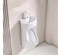 Orinatoio in ceramica a prova di spruzzi con lavabo e rubinetto, per bagno e bagno