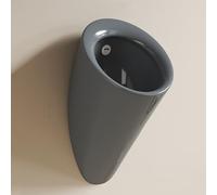 Orinatoio in ceramica con sensore automatico a parete, orinatoi per uomini a prova di fuoriuscita durante la notte, per bagno, commerciale,hotel,garage,bar,esterno,servizi igienici pubblici(Gray)