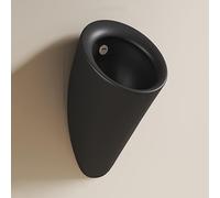 Orinatoio in ceramica con sensore automatico a parete, orinatoi per uomini a prova di fuoriuscita durante la notte, per bagno, commerciale,hotel,garage,bar,esterno,servizi igienici pubblici(Black)