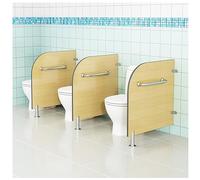 Orinatoio per asilo nido con gambe di supporto e staffe da parete, divisorio ideale per il bagno per scuole, asili e giochi (colore: LxH Dimensioni: 55 x 60 cm)